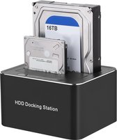 HDD Docking Station - Docking Station Harde Schijf - Voor Laptop/Desktop - USB 3.0 – HDD/SSD 2.5/3.5 - Sata - Zwart