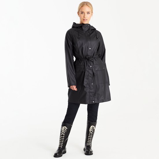 Regenjas Dames - Ilse Jacobsen Raincoat RAIN70 Black - Maat 34