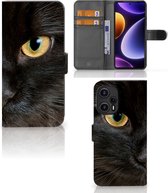 Telefoonhoesje Geschikt voor Xiaomi Poco F5 Beschermhoesje Zwarte Kat