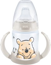 NUK | First Choice | Winnie l'ourson | Bouteille pour apprendre à boire | 150ml | 6-18 mois | gris 150 ml
