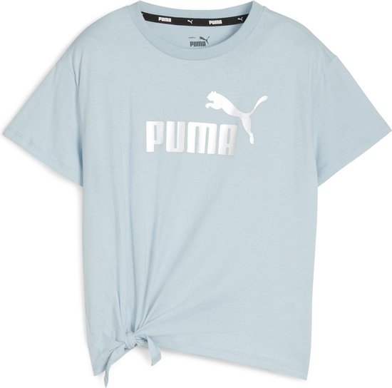 T-shirt PUMA ESS+ Logo Knotted Tee G FALSE - Turquoise Surf