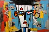 Picasso Geinspireerde Poster | Geinspireerde Kunst | Herman Brood Geinspireerd | Abstracte Kunst | Moderne Kunst | 51x71cm | Wanddecoratie | Muurposter | AZ | Geschikt om in te lijsten