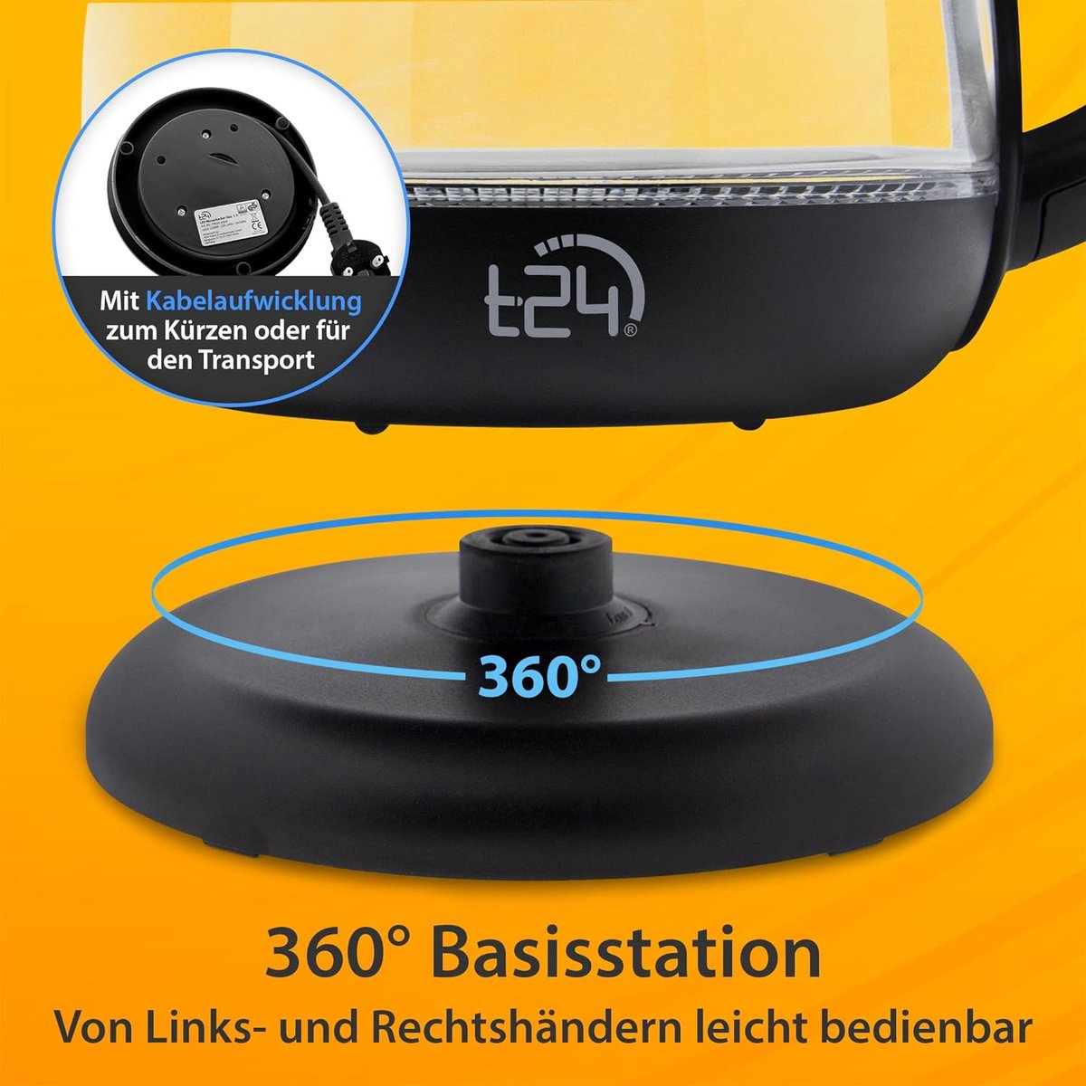 Top Choice - Waterkoker met Led verlichting - 1,7 liter