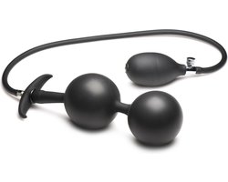 Opblaasbare Siliconen Anaal Plug - Zwart