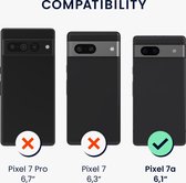 kwmobile telefoonhoesje geschikt voor Google Pixel 7a - Hoesje met siliconen coating - Smartphone case in smaragdgroen