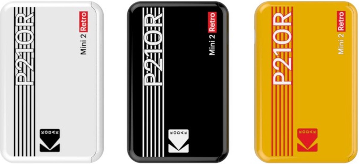 KODAK Mini Retro 2 P210 - Mini Imprimante Connectée ( 5,3 x 8,6 cm -  Bluetooth)
