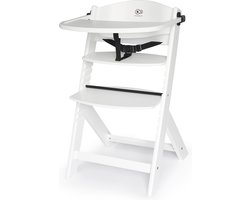 Kinderkraft ENOCK - Houten Kinderstoel 3-in-1 - Hoge babystoel - Met eetblad - Vanaf 6 maanden - Wit