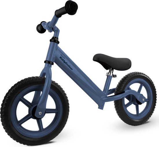 LifeGoods KiddyCruiser Loopfiets - 2 jaar - Jongens en Meisjes - Balance Bike - Marineblauw