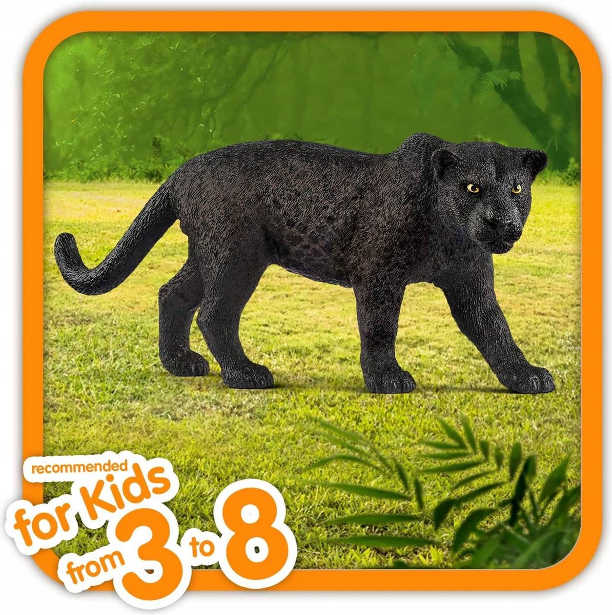 schleich WILD LIFE - Zwarte Panter - Speelfiguur - Kinderspeelgoed voor Jongens en Meisjes - 3 tot 8 jaar - 14774 — afbeelding 8