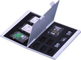 Porte-carte SD en aluminium I Sac SD I Étui pour carte SD I Support de carte mémoire I 4 x SD & 8 x Micro SD