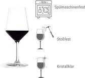 Hoog Witte Wijnglazen | Kristalglas | Perfect voor Thuis, Restaurants en Feesten | Vaatwasser Veilig,6pcs