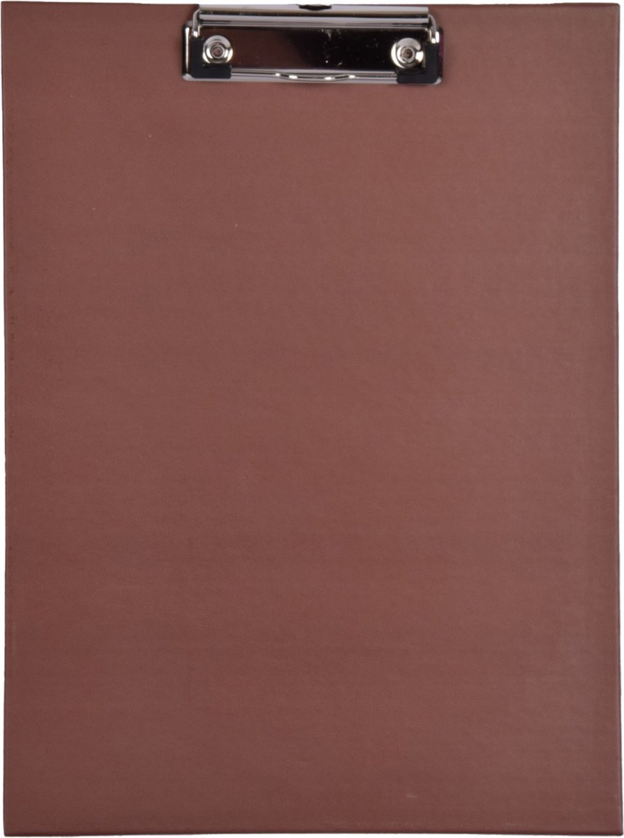 Klembord A4 met Omslag en Haakje - Bruin Klembord 32x23.5