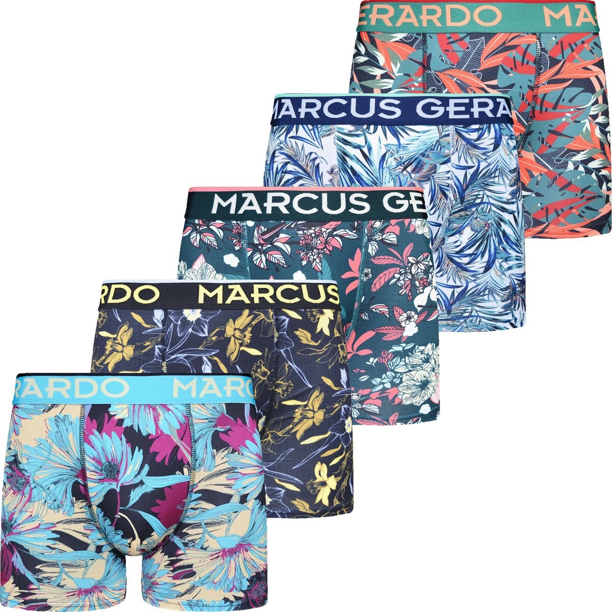 Marcus Gerardo - 5-pack - boxershorts heren - onderbroek heren - 5-pack - maat M