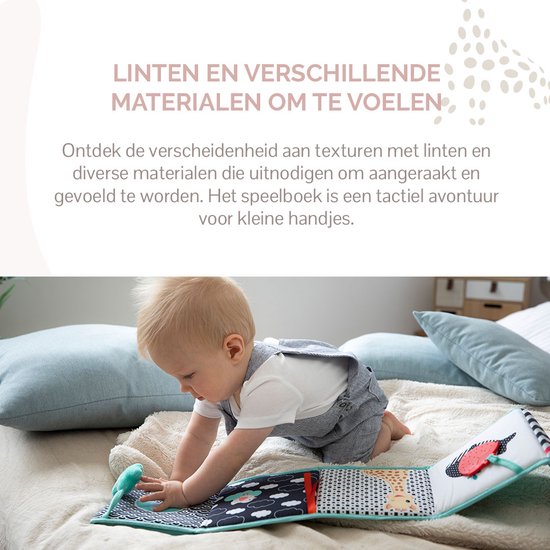 Sophie de giraf Opvouwbaar Speelboek - Babyboekje - Baby boek - 6 Dubbelzijdige pagina's - Prikkelt de zintuigen - Vanaf 0 maanden - Uitvouwbaar tot 94 cm van Sophie de Giraf. — afbeelding 5