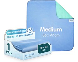 Safe Age® wasbare incontinentie onderleggers voor volwassenen, huisdieren en kinderen - matrasbeschermer - Medium