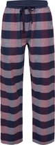 Phil & Co Heren Pyjamabroek Lang Geruit Flanel Blauw/Rood - Maat XL