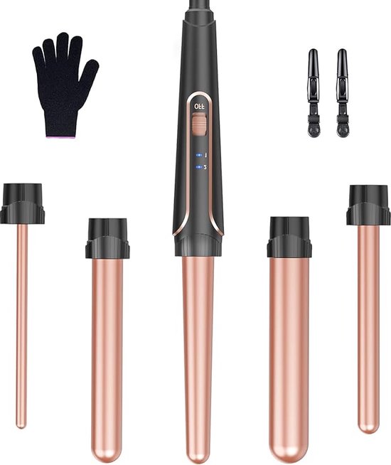 5-in-1 Krultang Set met Verschillende Opzetstukken - Voor - 5-in-1 - €68,99
