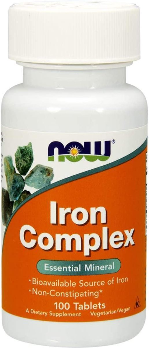 Goedkoopste Mineralen - Iron Complex 100 Tablets - NOW