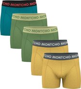MONTCHO - Dazzle Series - Boxershort Heren - Onderbroeken heren - Boxershorts - Heren ondergoed - 5 Pack - Premium Mix Color Summer - Heren - Maat XL