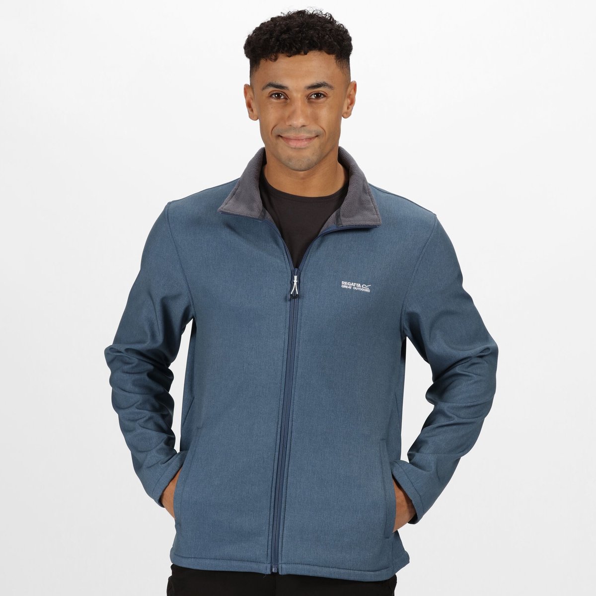 Regatta Heren Cera IV Softshell Dark Marl Denim
