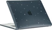 Mobigear Laptophoes geschikt voor Apple MacBook Air 15 Inch (2023-2024) Hoes Hardshell Laptopcover MacBook Case | Mobigear Sparkle - Zwart - Model A2941