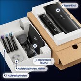 Bol.com Oral-B iO 8 Plus Edition - Elektrische Tandenborstel + 3 opzetborstels + reisetui - Zwart aanbieding