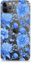 TPU Case voor Geschikt voor iPhone 11 Pro Max Flowers Blue