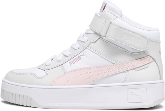 PUMA Carina Street Mid Dames Sneakers - Wit/Roze - Maat 38,5