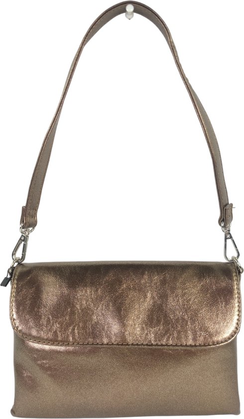 Flora & Co - trendy clutch - handtas bruin