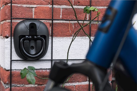 Aanrijdbeveiliging Beugel Staal Gecoat Kunststof Hoog 150 MM MET PLINT H150mmxb350xb750mm Geel Zwart