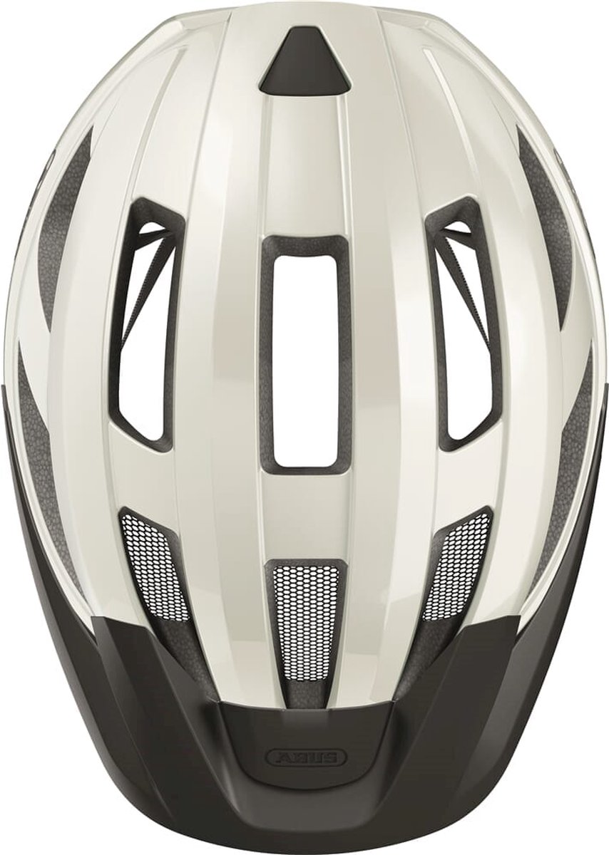 Fietshelm ABUS MACATOR MIPS pearl white L - 58-62 cm - wit - Geschikt voor gebruik op elektrische fietsen - stadsfietsen - 310 g – foto 5