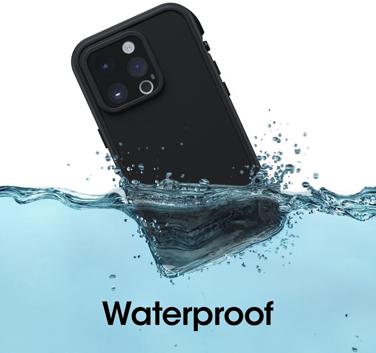 OtterBox Fre MagSafe Backcover voor de Apple iPhone 15 Pro Max - Zwart