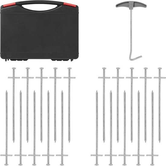 ProPlus Rotspennen set - metaal - aangelaste dwarspen - 23 cm - inclusief koffer - 20 stuks van ProPlus — afbeelding 2