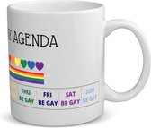 Akyol - pride cadeau mok - koffiemok - theemok - Lgbt - lgbt pride - pride vlag - gay cadeau - gay pride accessoires - homo - lgbtq vlag - accessoires - koffie mok cadeau - mok met tekst - thee mok cadeau - 350 ML inhoud