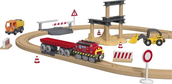 Eichhorn Treinbaan met Brug Speelset, 33dlg. ... | Lobbes Speelgoed