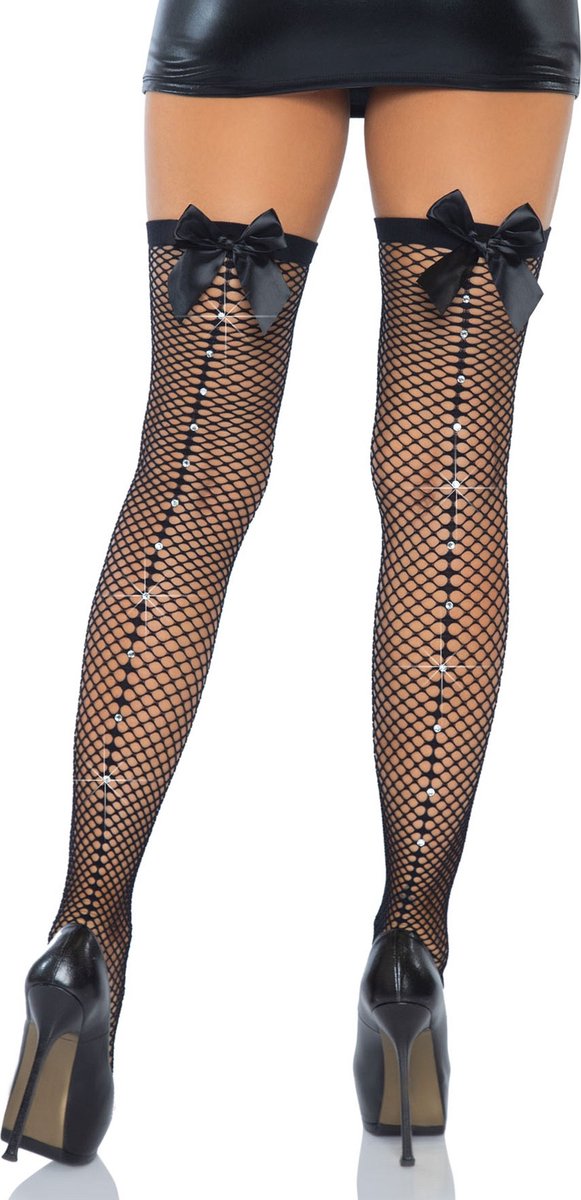Goedkoopste Bow backseam thigh highs