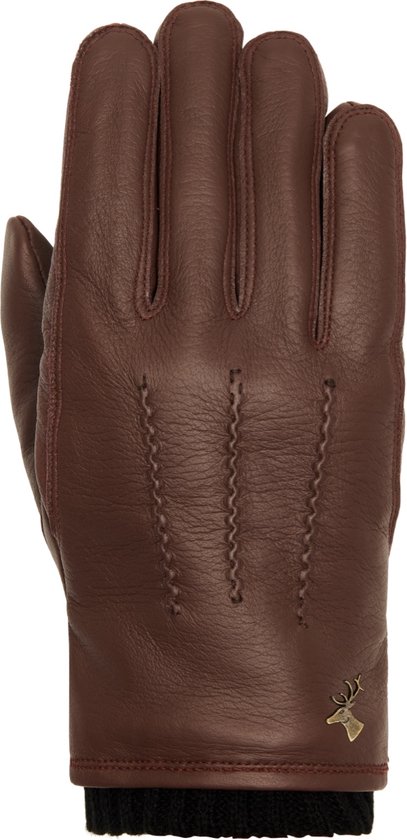 Gants d'hiver chauds pour hommes  James (noir) - Gants en cuir de