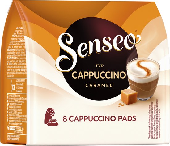 Senseo Cappuccino Caramel Koffiepads - Intensiteit 2/9 - 4 x 8 pads