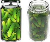 Natuurlijker leven® set pickle presses - weckpot