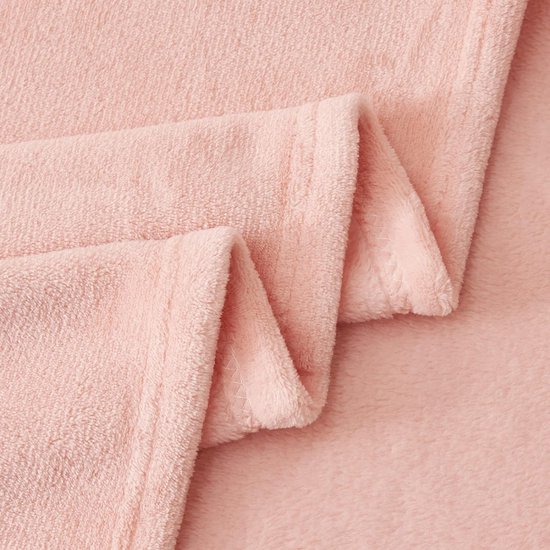 Arti Casa Fleecedeken 150 x 200 cm - sprei - knuffeldeken - bankdeken - 1-persoons bankdeken - decoratie woonkamer - wasmachinebestendig - roze - fleece/ polyester Arti Casa Fleecedeken 150 x 200 cm - sprei - knuffeldeken - bankdeken - 1-persoons bankdeken - decoratie woonkamer - wasmachinebestendig - roze - fleece/ polyester