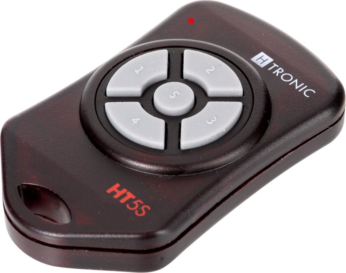 H-Tronic HT5S Radiografische zender 5-kanaals Frequentie: 868.35 MHz, 869.05 MHz, 869.55 MHz 3 V Bereik max. (in het vr