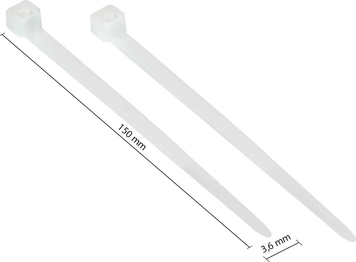 KAB-15T36 - Parallel entry cable tie - Nylon - Transparent - 3.5 cm - V2 - -40 - 85 °C