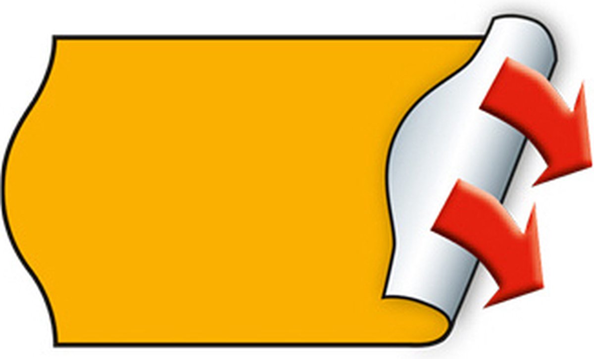 30007269 - Orange - Price tag - Permanent - 22 x 12 - Paper - Germany