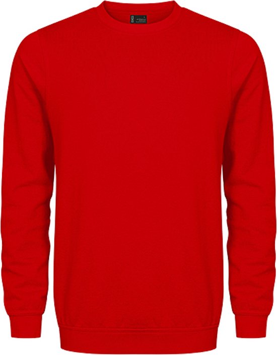 Unisex Sweater 'Promodoro' met ronde hals Fire Red - 4XL