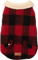 Fuzzyard The Lumberjack Rood&Zwart - Hondenkleding - 35 cm