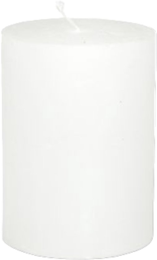 Branded By - Kaarsen 'Pillar' (Ø7cm x 10cm) - White (set van 6)