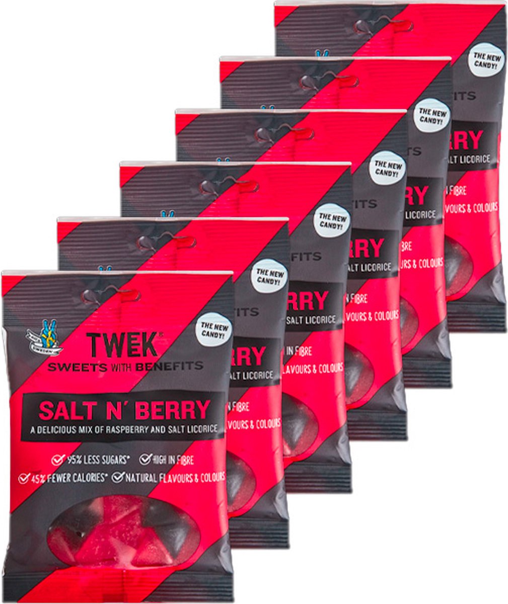 TWEEK | Sweets | Salt N' Berry | 6 Stuks | 6 x 80 gram