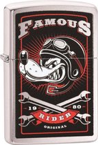 Aansteker Zippo Famous Wolf Rider