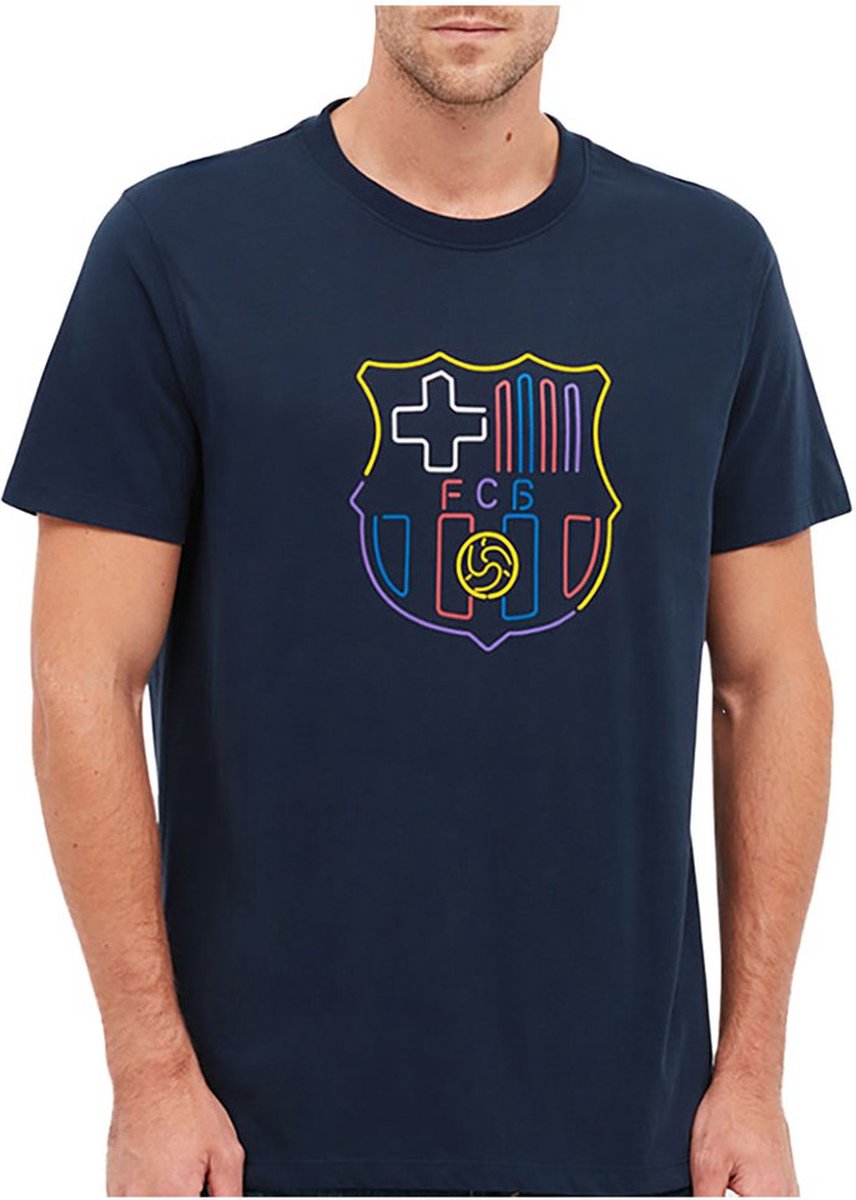 BarÇa Escut Neo T-shirt Met Korte Mouwen Blauw XL Man
