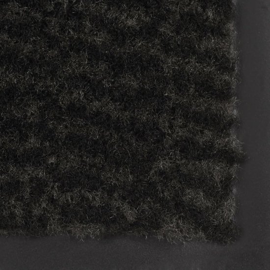 Droogloopmat rechthoekig getuft 120x180 cm zwart - Carpe mathique